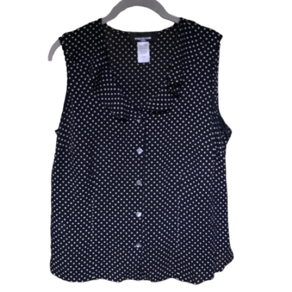 Jones New York 100% Silk Sleeveless Top Sz: 16W